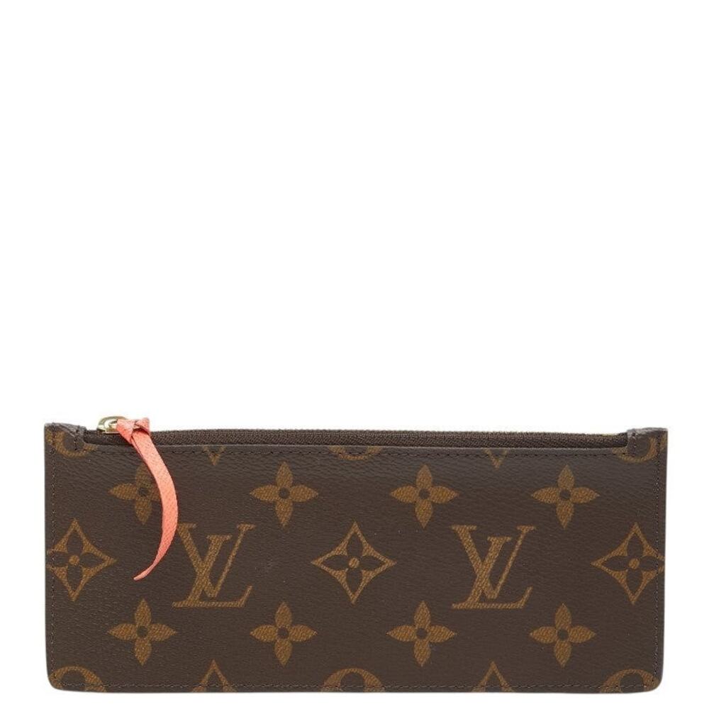 Louis Vuitton Monogram Coin Case Pouch Brown
